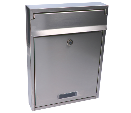 Poštovní schránka (265x360x55 mm), max. formát listu: C4, broušená nerez K320 / AISI304